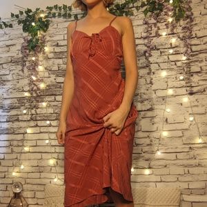 Romantic Long Pink Sun Dress
